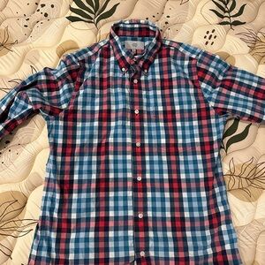 Jack Spade Warren Street Plaid Button-Up Shirt - Size Medium